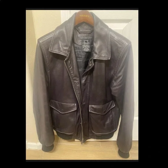Marc by Marc Jacobs Leather Bomber Jacket Men's size Medium